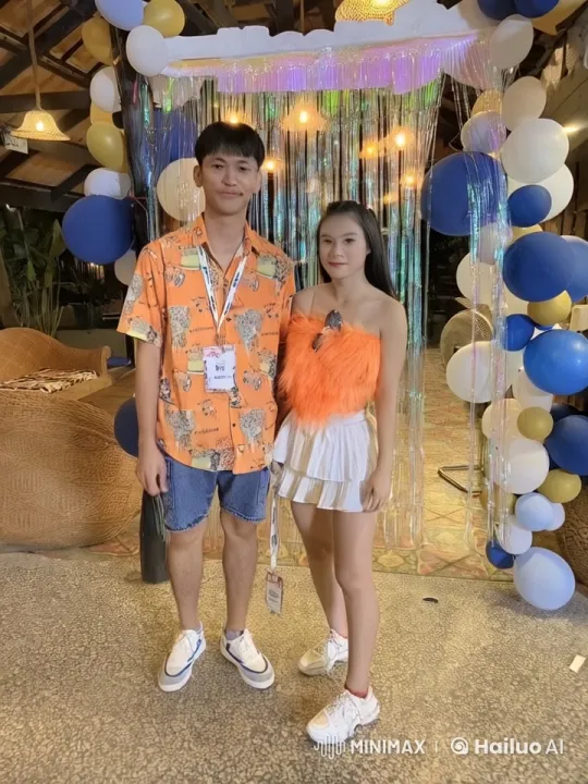 Festive Martial Arts Performance by Young Couple – AI Generated Video | Hailuo AI