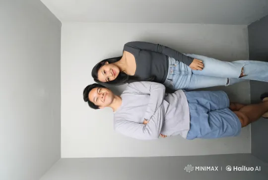 Couple Practicing Boxing and Kung Fu in Minimalist Room – AI Generated Video | Hailuo AI