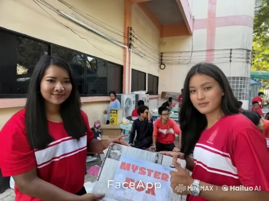 Mystery Event: Two People Hold Sign Amidst Gatherers – AI Generated Video | Hailuo AI