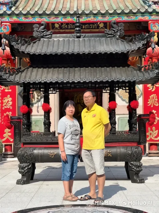 Kung Fu Practitioners Perform in Front of Ornate Temple – AI Generated Video | Hailuo AI