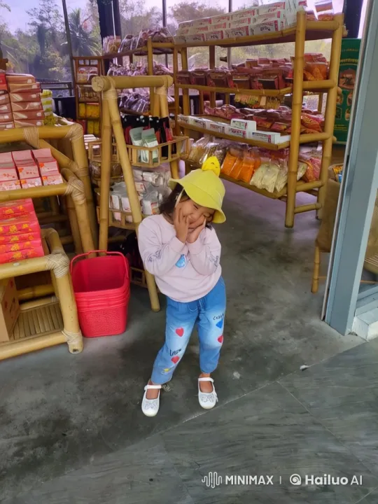 Little Girl Practices Kungfu in Snack Store – AI Generated Video | Hailuo AI