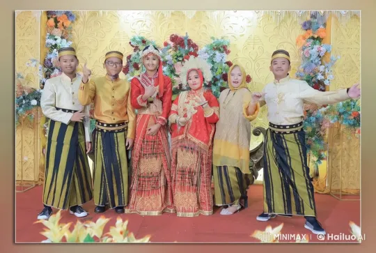Vibrant Wedding Scene: Traditional Attire Meets Dynamic Kung Fu – AI Generated Video | Hailuo AI