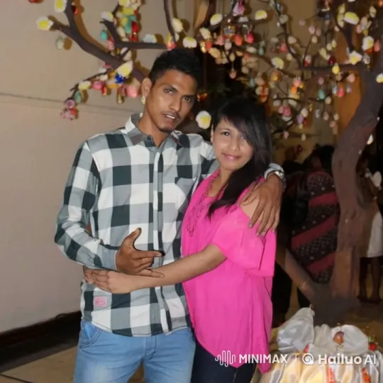 Joyful Couple Embracing at Festive Celebration – AI Generated Video | Hailuo AI