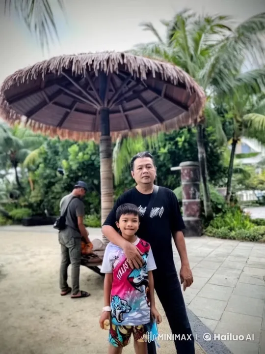 Tropical Garden Kung Fu Practice with Child – AI Generated Video | Hailuo AI