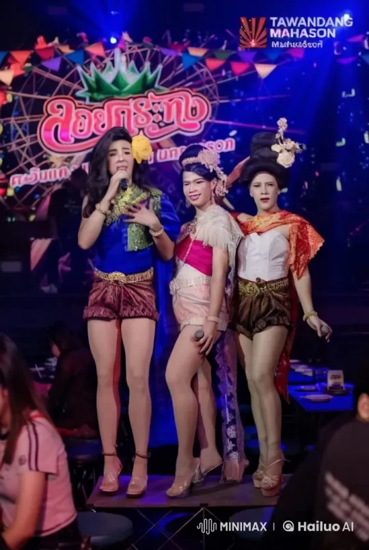 Thai Performers Blend Martial Arts with Stage Energy – AI Generated Video | Hailuo AI
