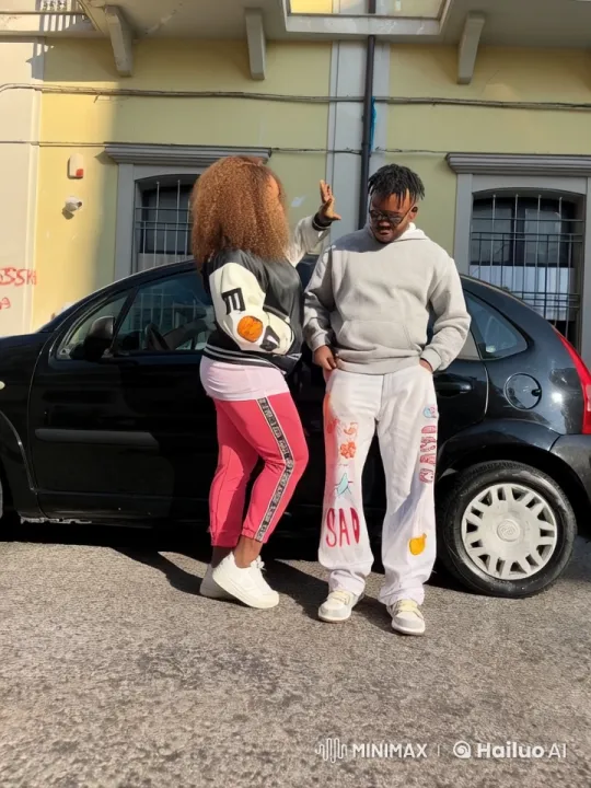 Couple Practicing Kung Fu in Front of Car – AI Generated Video | Hailuo AI