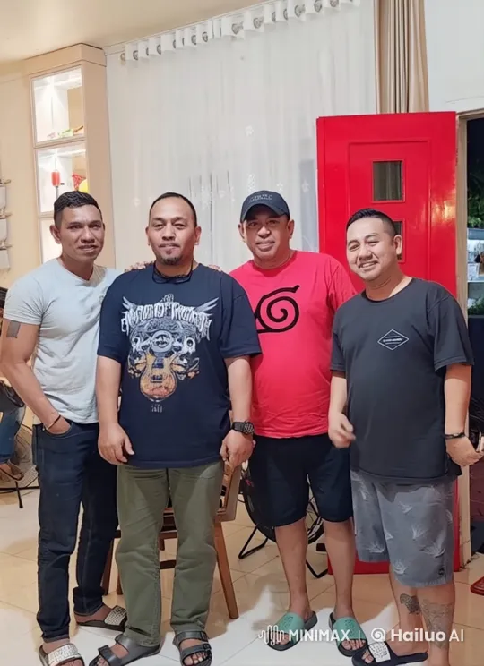 Four Men Perform Kungfu in Casual Attire in Live2D Animation – AI Generated Video | Hailuo AI