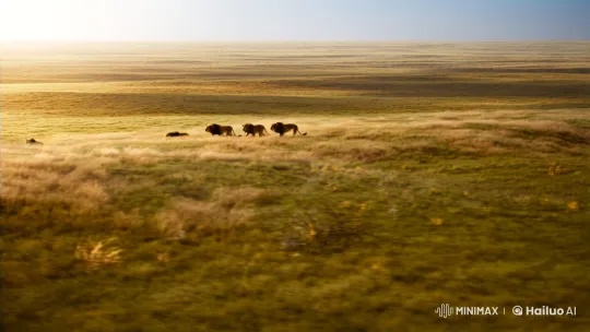 Lions Roam the Vast African Savanna – AI Generated Video | Hailuo AI