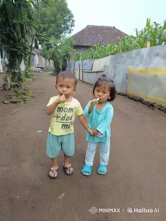 Children Play Martial Arts on Rural Path – AI Generated Video | Hailuo AI