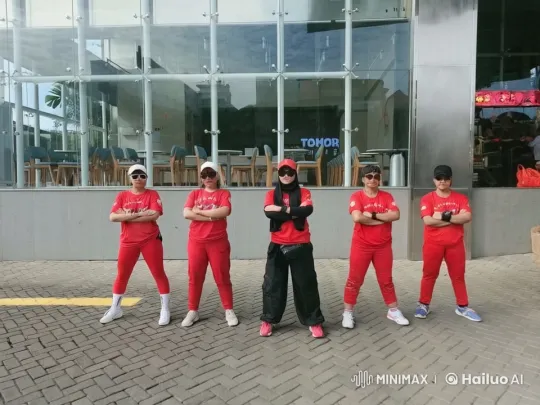 Synchronized Martial Arts Display by Red Team – AI Generated Video | Hailuo AI