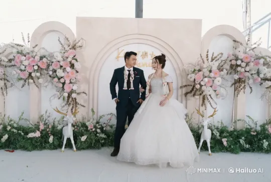 Wedding Couple Showcases Martial Arts Skills – AI Generated Video | Hailuo AI