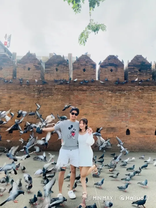 Couple Practices Synchronized Kung Fu with Pigeons – AI Generated Video | Hailuo AI