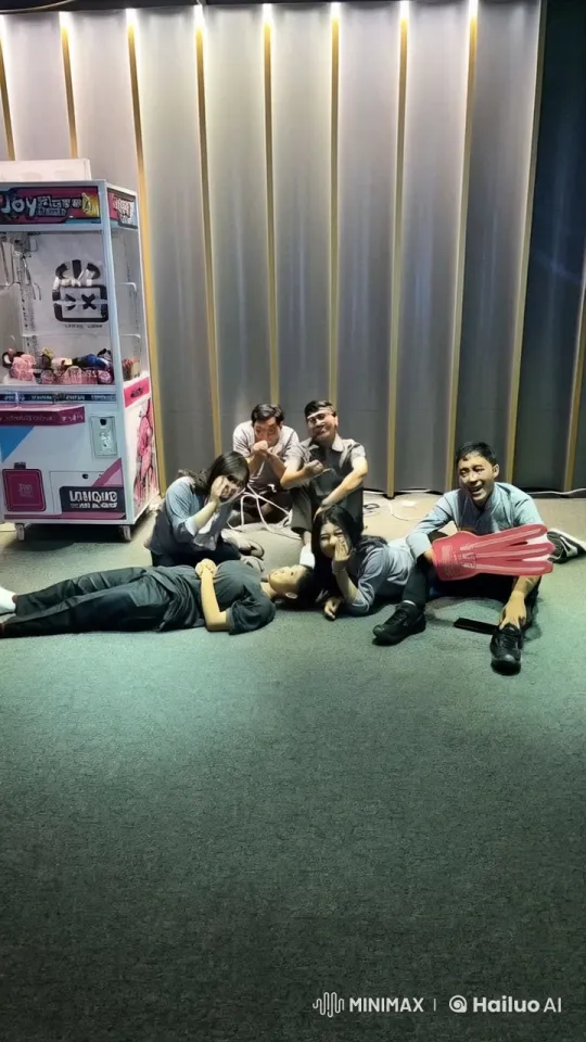 Casual Group Enacts Synchronized Kung Fu Scene – AI Generated Video | Hailuo AI
