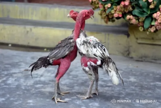 Featherless Roosters Display Martial Arts-Style Combat – AI Generated Video | Hailuo AI