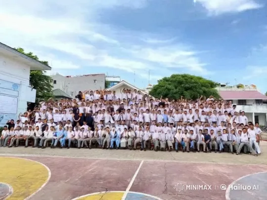 Uniformed Students Display Synchronized Kungfu Skills – AI Generated Video | Hailuo AI