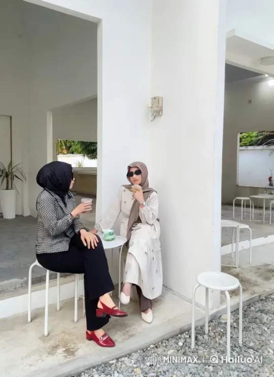 Kung Fu Duel Between Two Women on Cafe Patio – AI Generated Video | Hailuo AI
