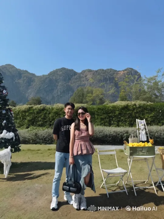 Couple's Dynamic Martial Arts Display in Scenic Mountains – AI Generated Video | Hailuo AI