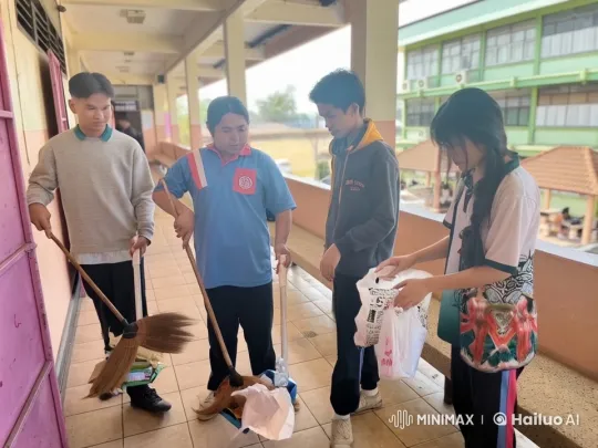 High-Energy Martial Arts Scene in School Corridor – AI Generated Video | Hailuo AI