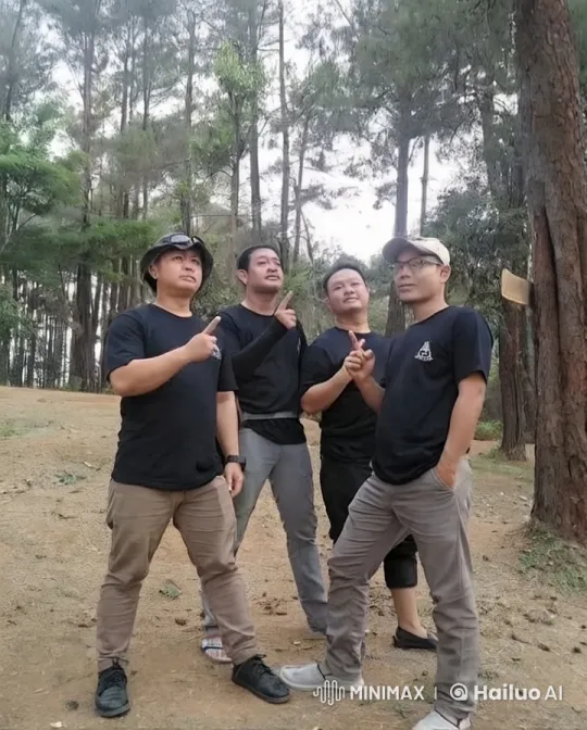 Men Practicing Kungfu in Forest with Dramatic Moves – AI Generated Video | Hailuo AI