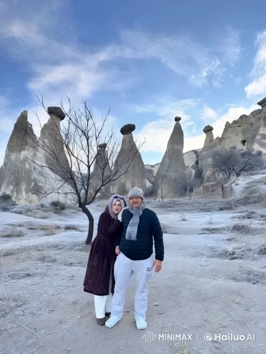Couple Showcases Martial Arts in Scenic Rock Formations – AI Generated Video | Hailuo AI