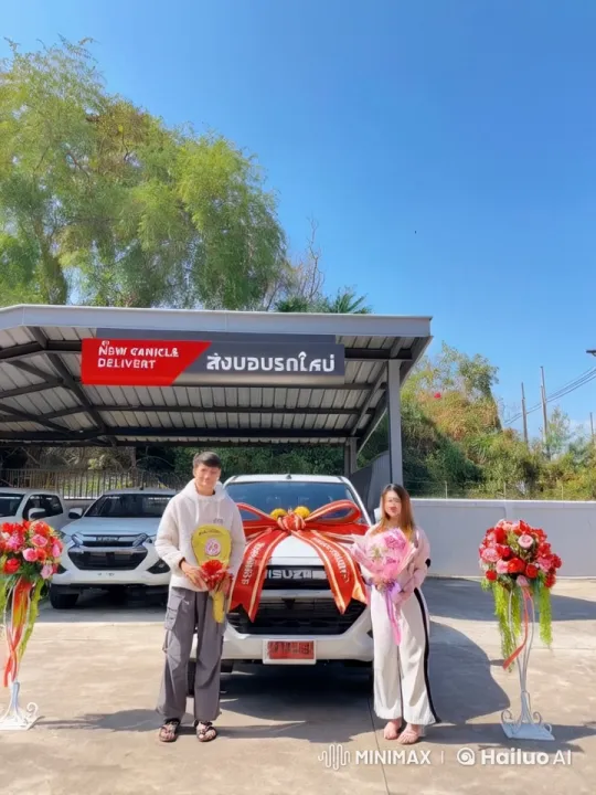 Martial Artists Showcase Skills on Car Lot – AI Generated Video | Hailuo AI