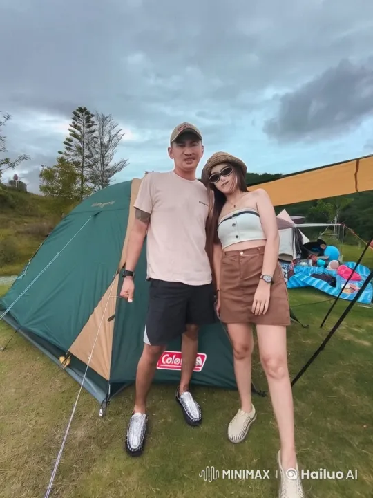 Martial Arts Performance at Campsite with Coleman Tent – AI Generated Video | Hailuo AI