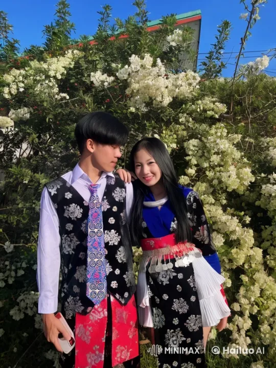 Traditional Attire Kung Fu Battle in Lush Garden – AI Generated Video | Hailuo AI