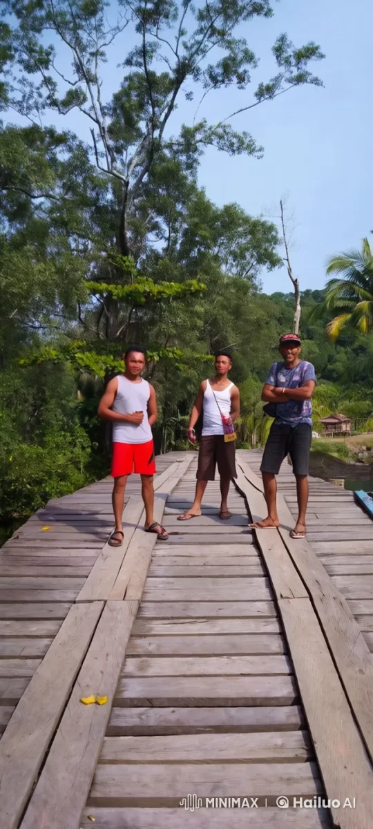 Martial Arts Display on Wooden Bridge in Nature – AI Generated Video | Hailuo AI