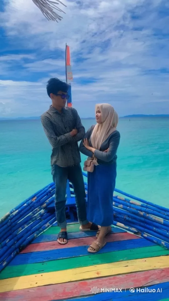 Couple Practicing Kungfu on Boat with Serene Seascape – AI Generated Video | Hailuo AI