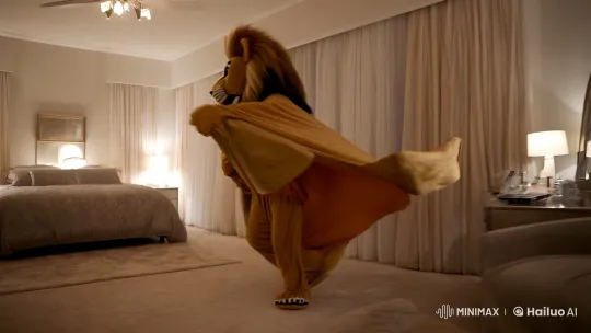 Mascot Costume Dance and Mysterious Unwrapping – AI Generated Video | Hailuo AI