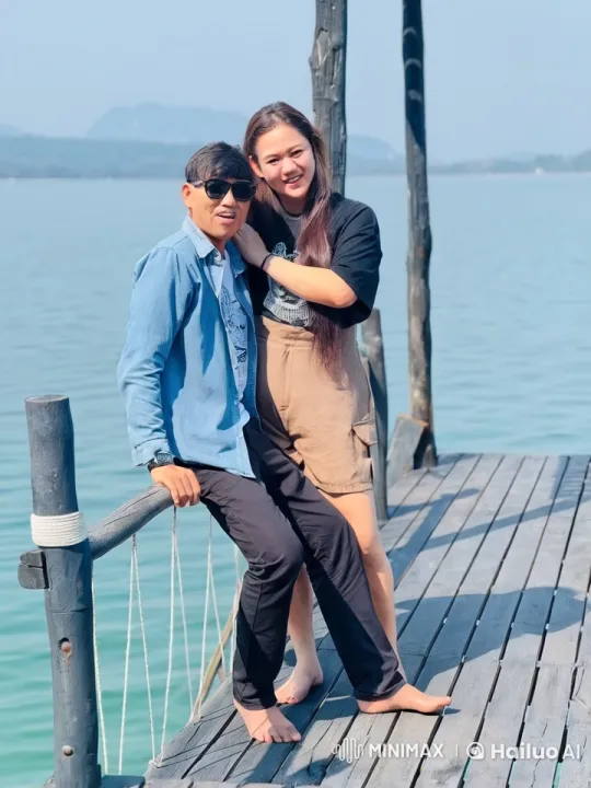 Kung Fu Combat on Wooden Pier with Mountain View – AI Generated Video | Hailuo AI