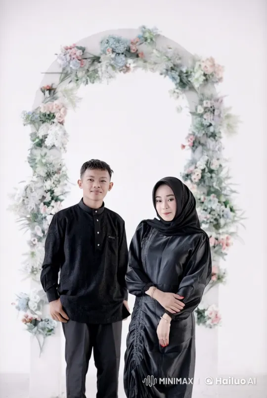 Elegant Kung Fu Duo Showcase Skills in Floral Setting – AI Generated Video | Hailuo AI