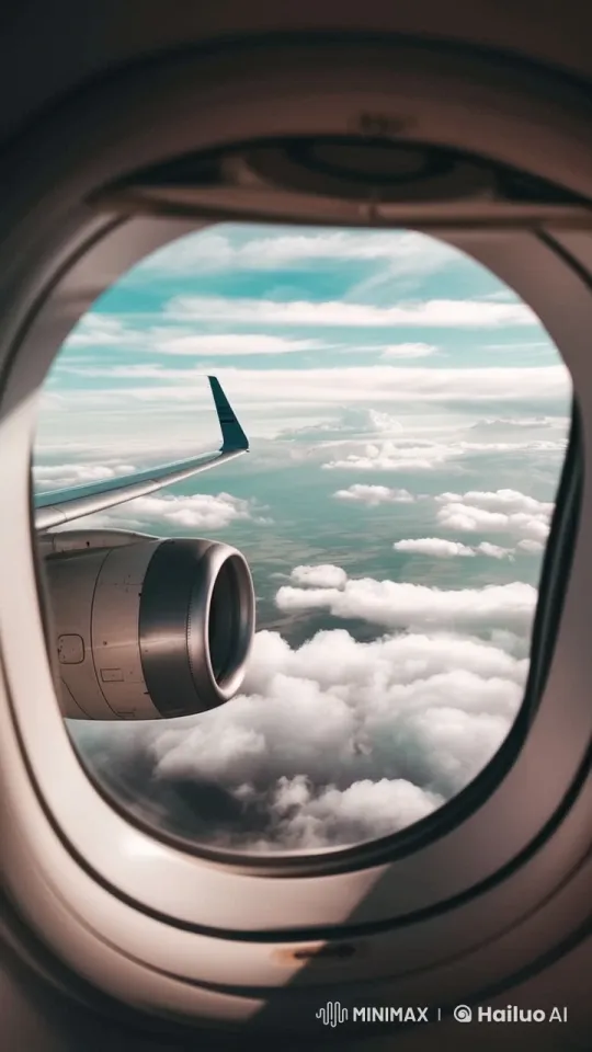 Peaceful Flight: Soaring Above Clouds with Live2D Animation – AI Generated Video | Hailuo AI