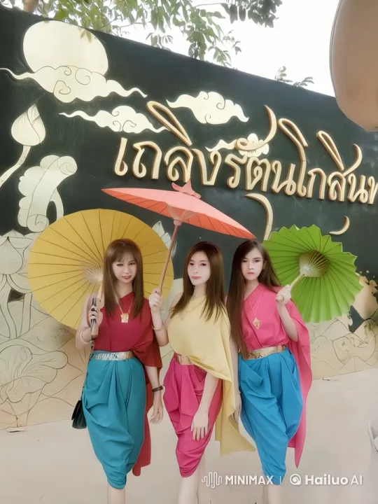 Thai Women Perform Graceful Kung Fu in Traditional Attire – AI Generated Video | Hailuo AI