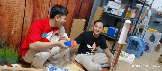 Kung Fu Practitioners Demonstrate Skill in Cluttered Room – AI Generated Video | Hailuo AI