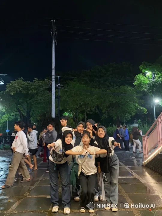 Nighttime Kungfu Display by Group in Casual Attire – AI Generated Video | Hailuo AI