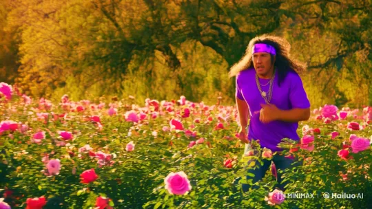 Dreamlike Chase Through a Surreal Rose Field – AI Generated Video | Hailuo AI