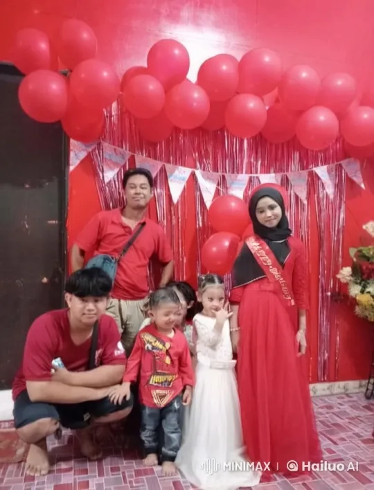 Joyful Birthday Celebration with Red Decor and Happy Group – AI Generated Video | Hailuo AI