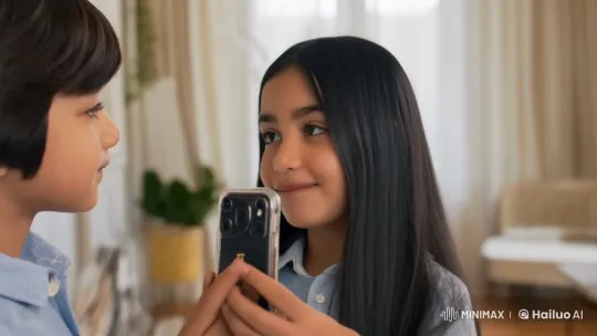 Affectionate Moment Captured in Intimate Selfie – AI Generated Video | Hailuo AI