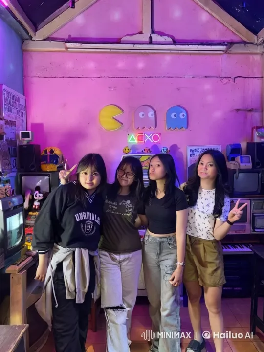 Retro-Themed Friends' Energetic Mock Kungfu Fight – AI Generated Video | Hailuo AI