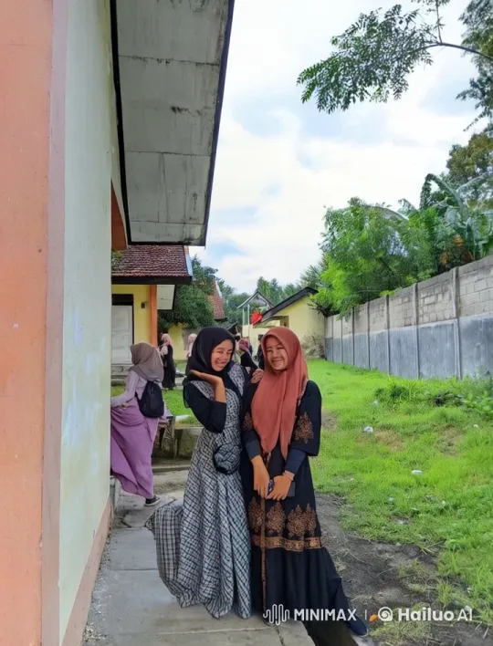 Joyful Women in Traditional Dresses Amidst Lush Greenery – AI Generated Video | Hailuo AI