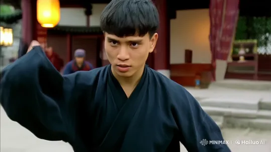 Traditional Kungfu Fighter Showcases Skills in Ancient Courtyard – AI Generated Video | Hailuo AI