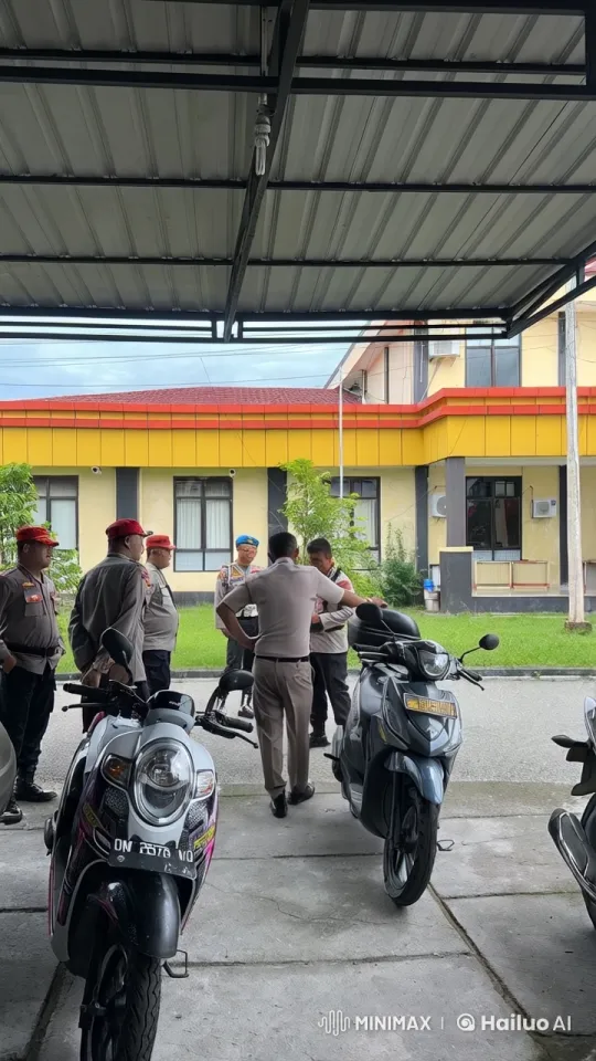 Police Officers Perform Kungfu in Parking Area – AI Generated Video | Hailuo AI