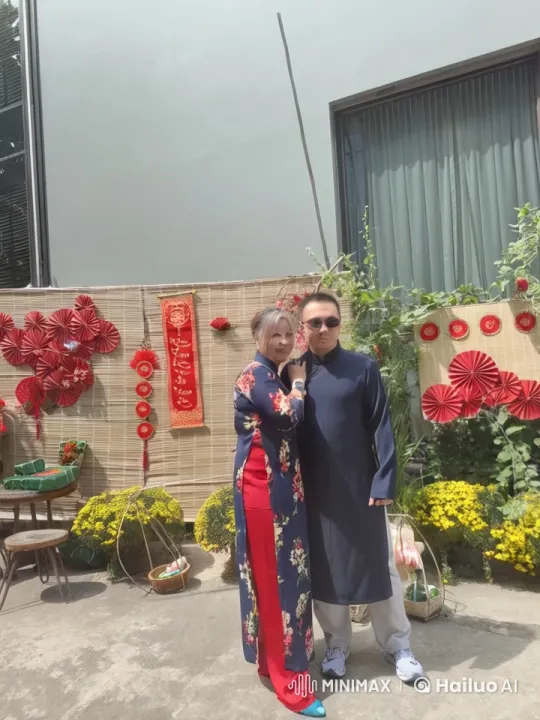 Vietnamese Couple Engages in Playful Kungfu Sparring – AI Generated Video | Hailuo AI
