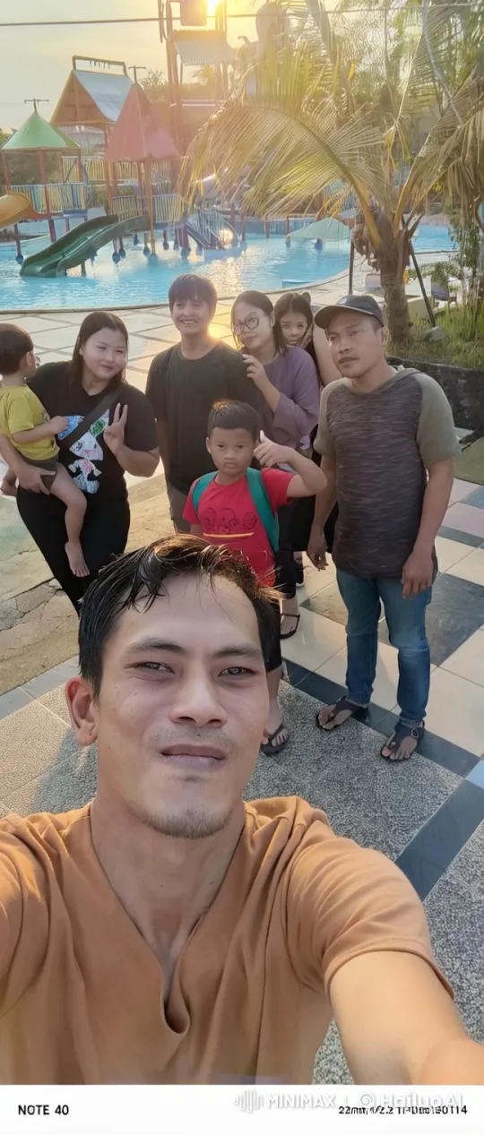 Kungfu Display at Golden Hour Poolside Scene – AI Generated Video | Hailuo AI