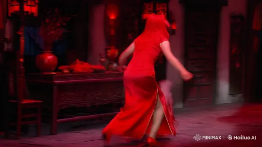 Eerie Possession: A Woman Transformed in Traditional Chinese Room – AI Generated Video | Hailuo AI