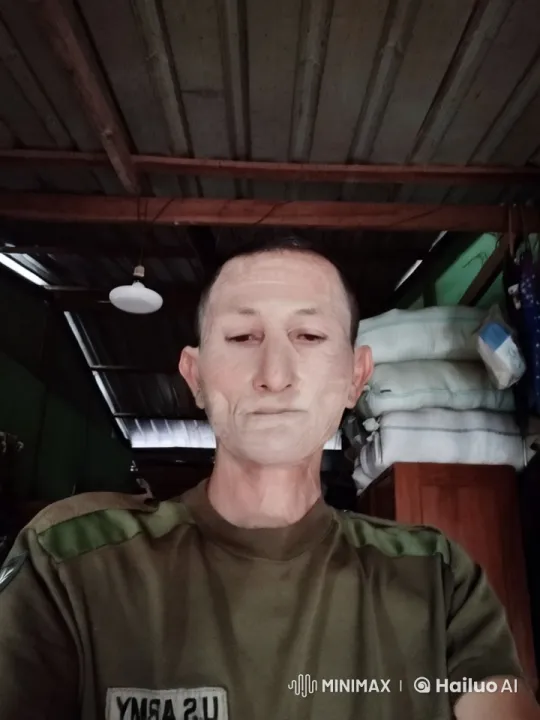 Rustic Setting with US Army T-Shirt Wearer – AI Generated Video | Hailuo AI