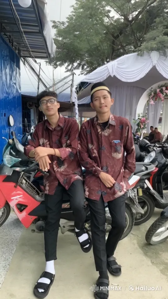 Maroon Batik Shirt Men Perform Kung Fu at Outdoor Event – AI Generated Video | Hailuo AI