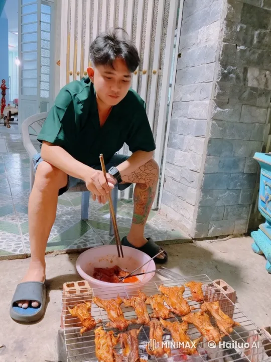 Grilling Man Demonstrates Kung Fu Skills – AI Generated Video | Hailuo AI