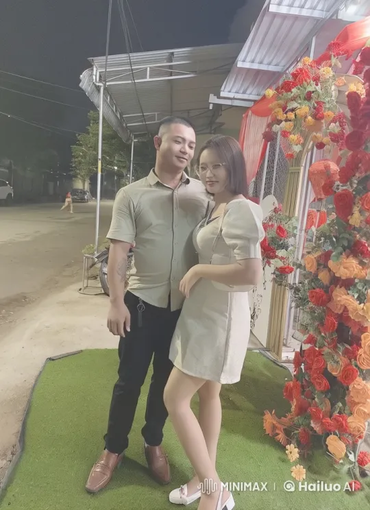 Couple Practicing Kungfu in Nighttime Decorative Setting – AI Generated Video | Hailuo AI